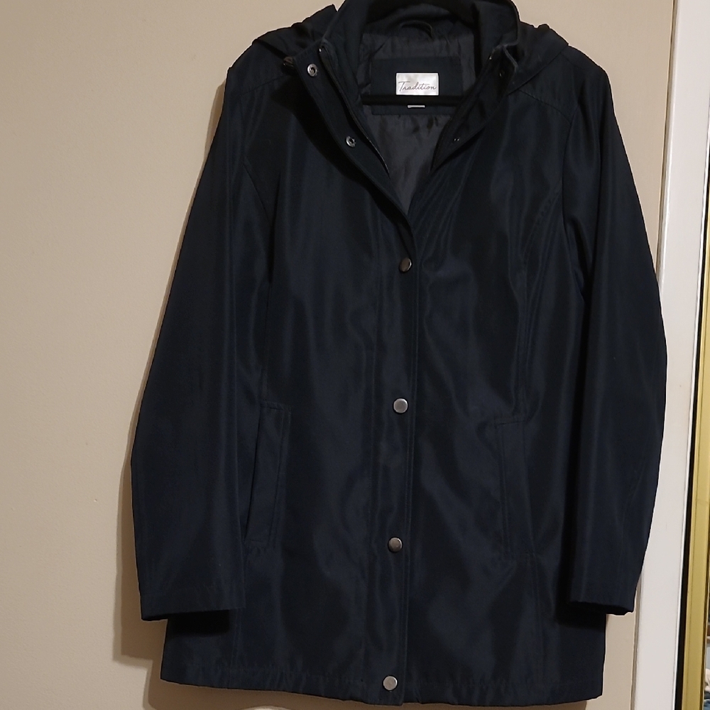 Tradition Women's Black Utility Jacket with Hood